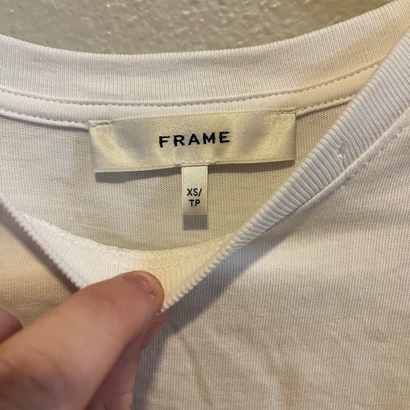 FRAME The Eyelet Sleeve Top Xs - Picture 4 of 7